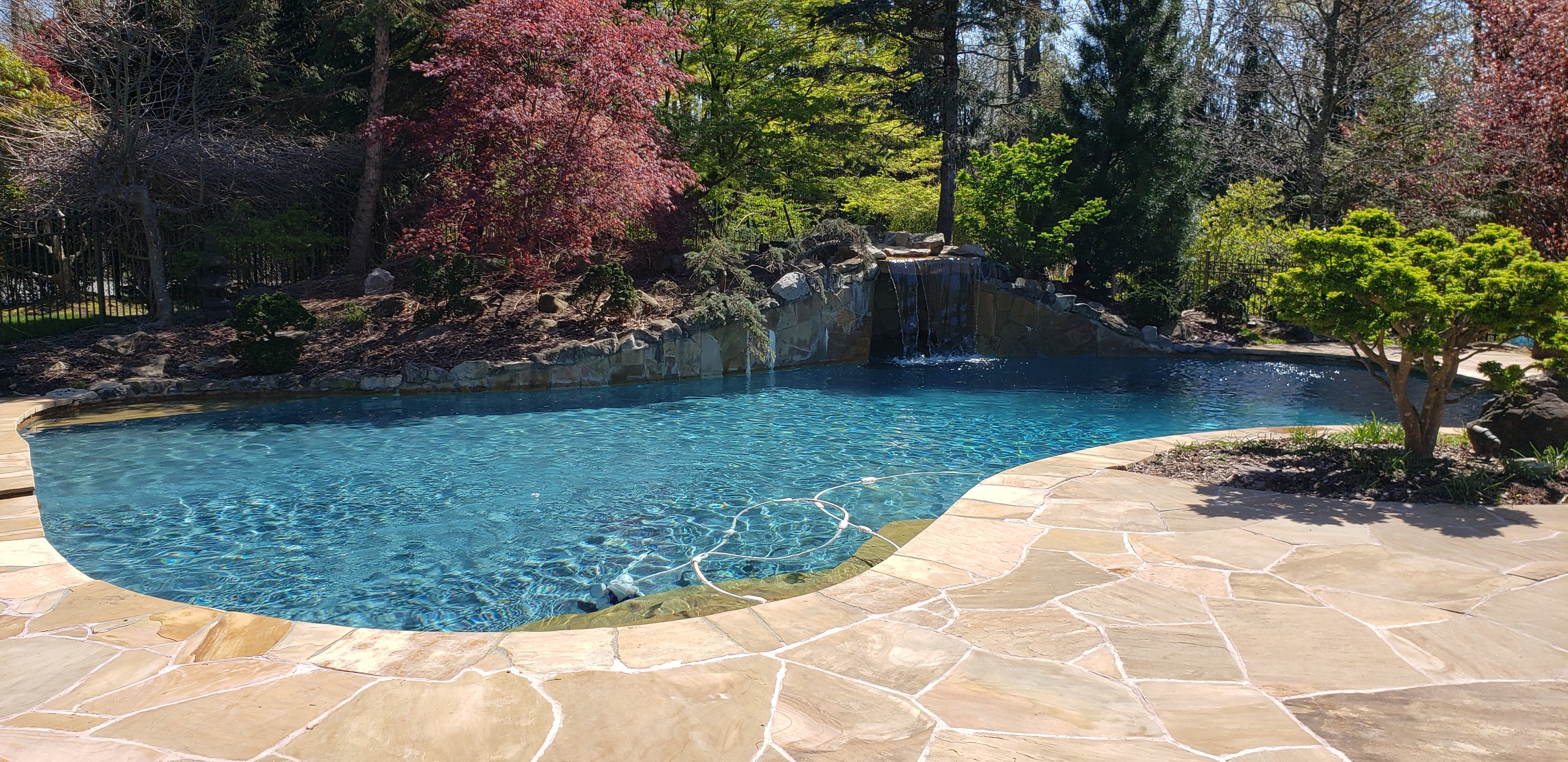 Pool construction and coping detail